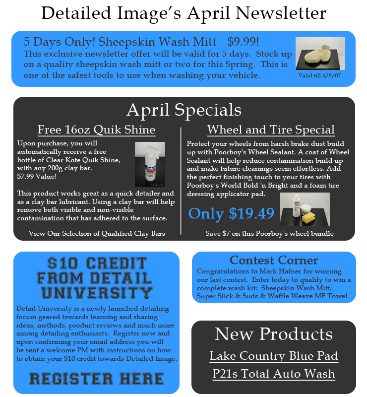 April News Letter - Detailed Image