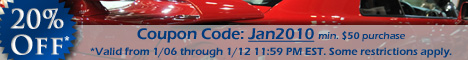 20% off in January with coupon code Jan2010. Valid through 1/12/2010. Some restrictions apply.