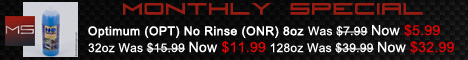 January 2010 Monthly Special Optimum (OPT) No Rinse (ONR)