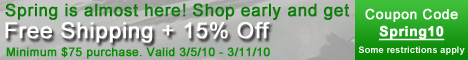 Free Shipping + 15% Off