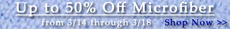 Microfiber sale up to 50% off