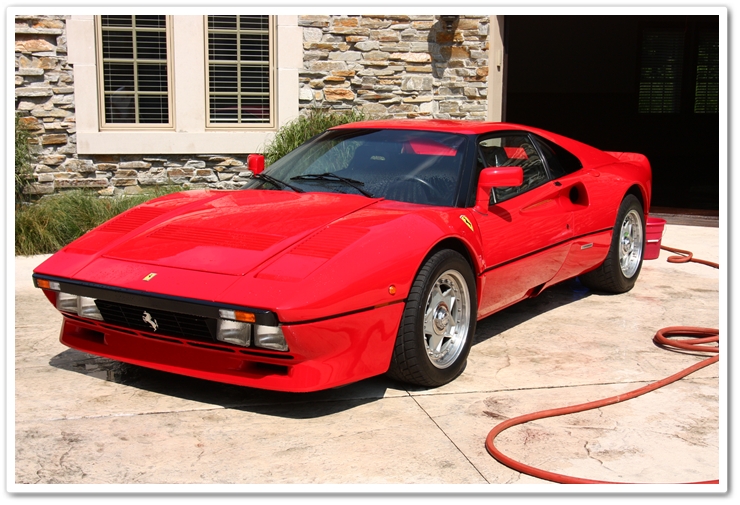 1985 Ferrari 288 GTO washed with Chemical Guys Citrus Wash and Clear