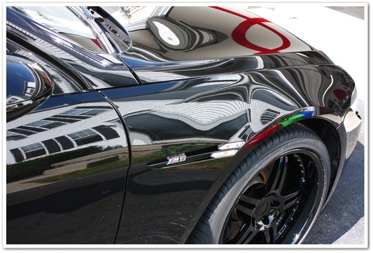 2008 BMW M6 black sapphire paint after Esoteric Auto Detail polishing