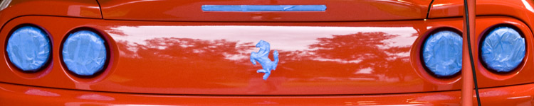 Ferrari 360 Taped for Polish