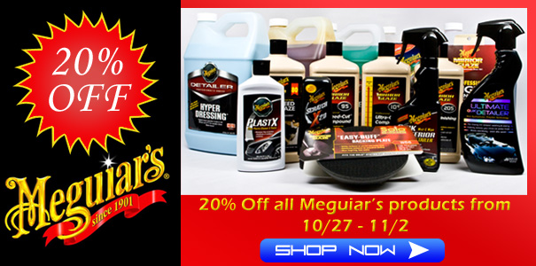 20% Off All Meguiar's Products from 10/27/09 - 11/2/09