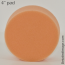 Lake Country 4 Inch Orange Light Cutting Pad