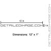 DI Accessories DetailedImage.com Silver Vinyl Sticker