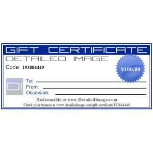 DI Accessories Detailed Image Gift Certificate