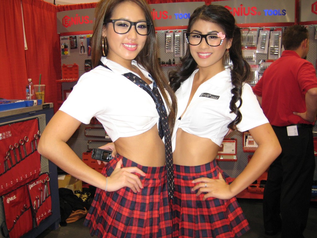 School Girls at SEMA Show 2012