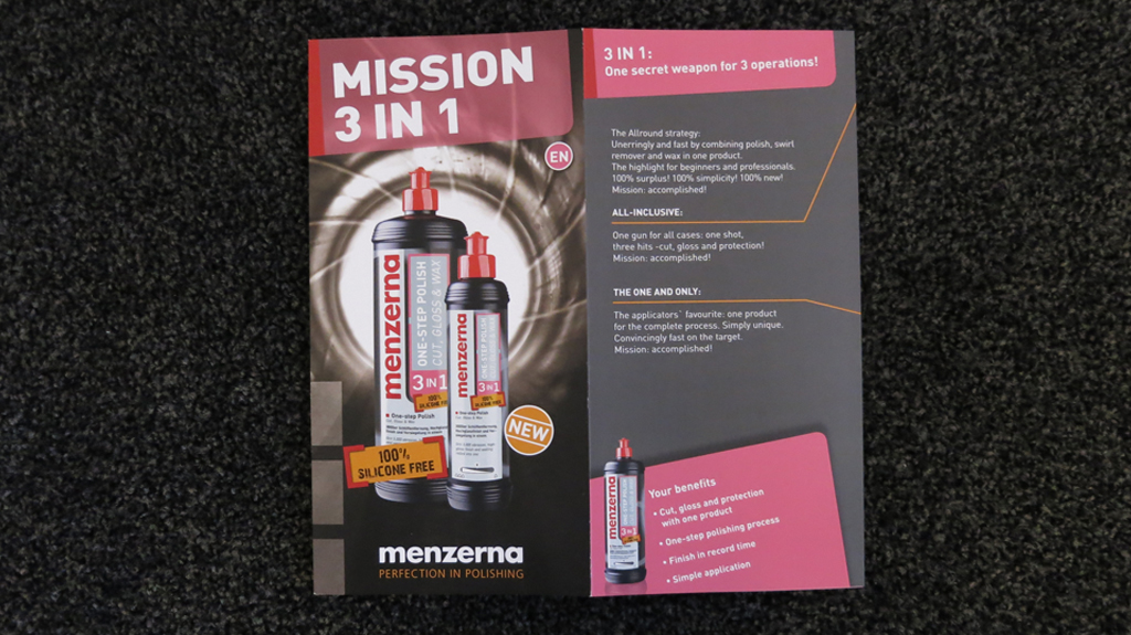 Menzerna 3 in 1 – One-Step Polish Cut, Gloss & Wax
