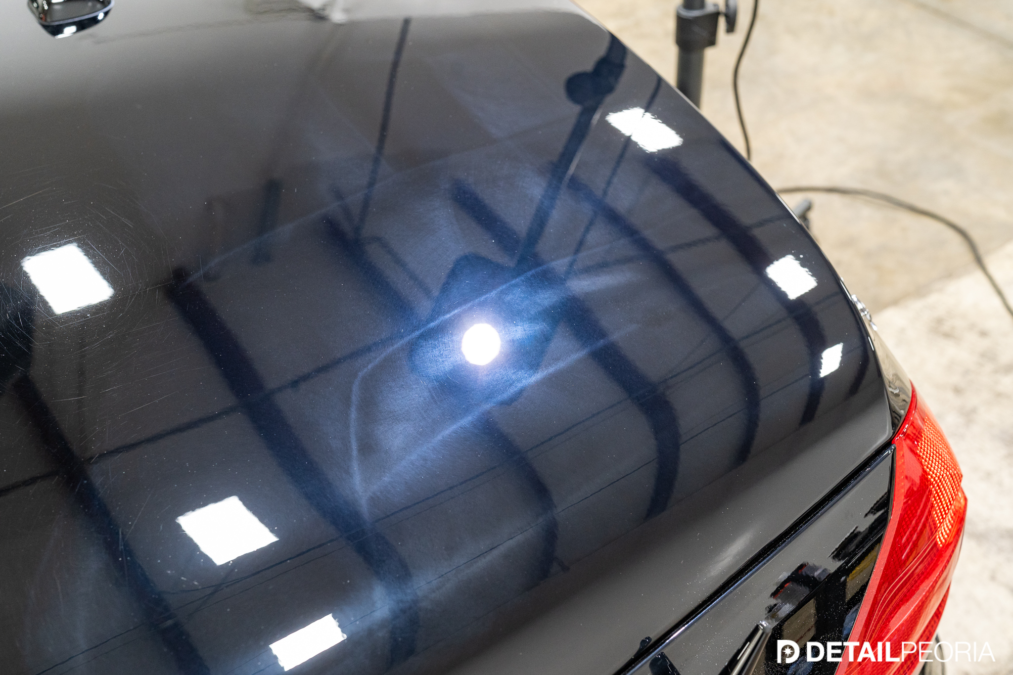 Paint Correction on a Jet Black Mercedes CarPro Clear Cut + Reflect