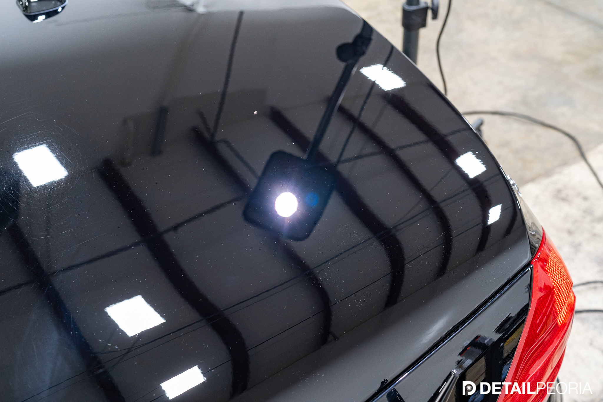 Paint Correction on a Jet Black Mercedes CarPro Clear Cut + Reflect