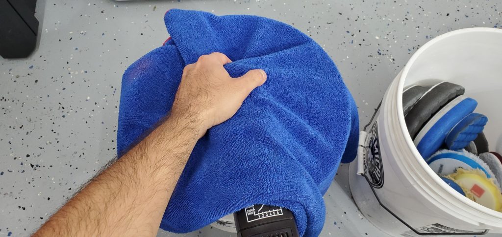 Spin drying pads