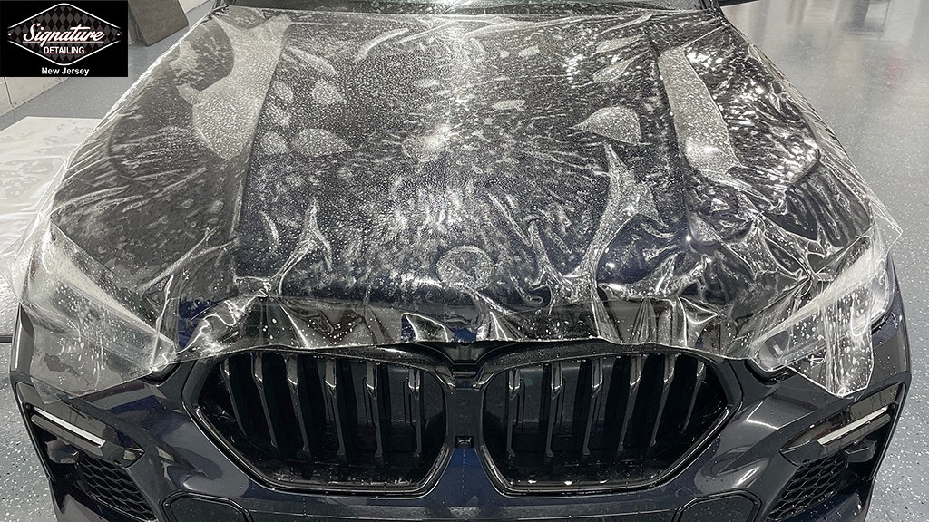 BMW X5 Hood PPF Installation Positioning Film - Signature Detailing NJ