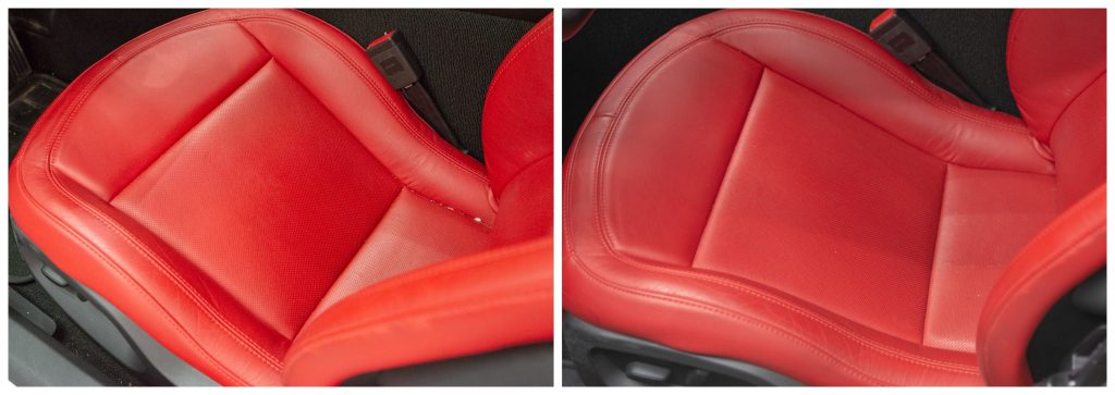 before and after seat