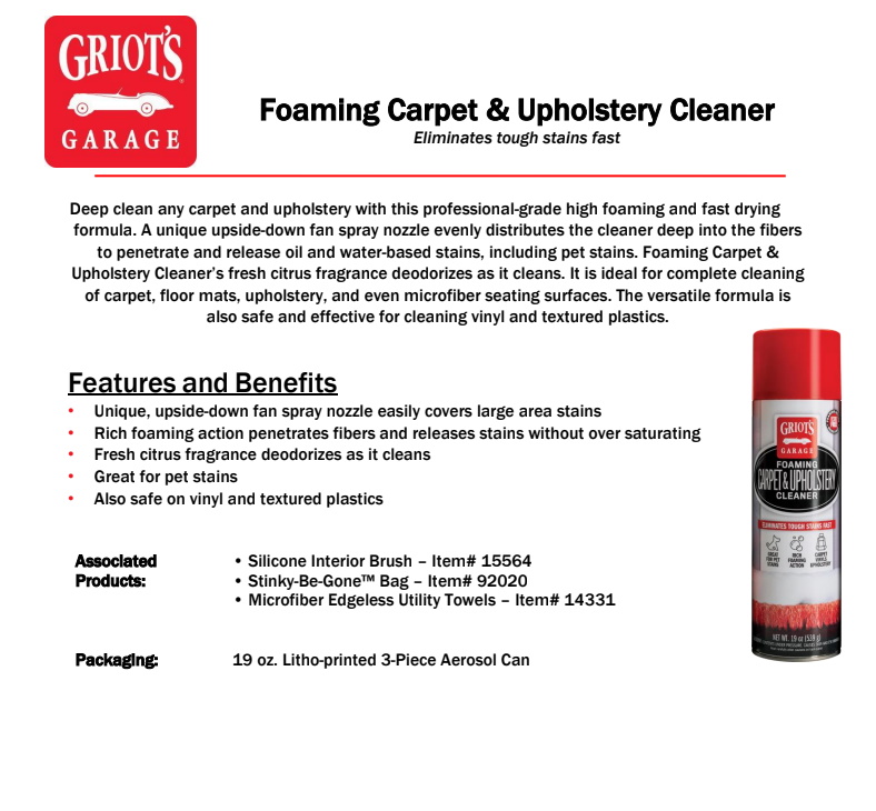 Foaming Upholstery Cleaner