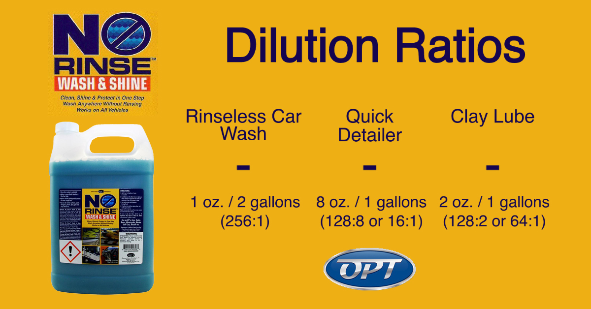 Ask DI How to Dilute Optimum No Rinse Wash & Shine? Ask a Pro Blog