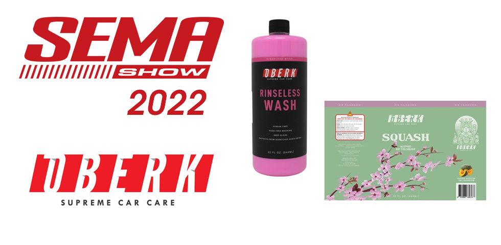 SEMA Show 2022 Oberk Rinseless and Squash Air Freshener