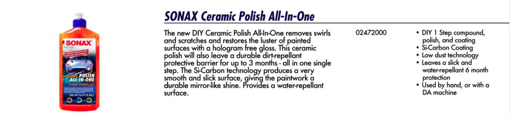 Sonax Ceramic Polish All-In-One