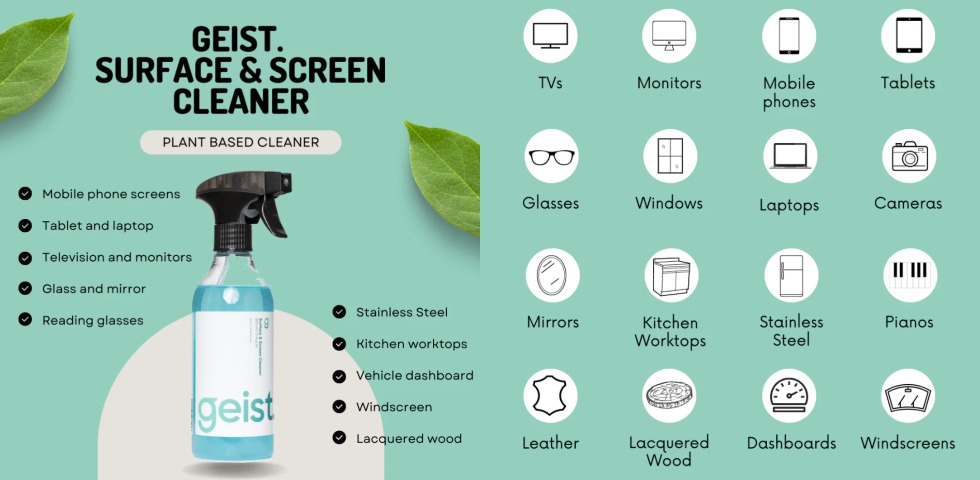 Surface & Screen Cleaner Chart