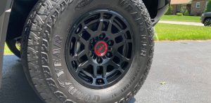 TRD Pro Wheel and Tire Detail