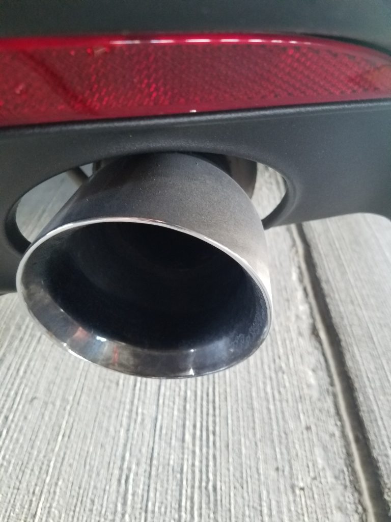 Exhaust Tip Before Deep Cleaning
