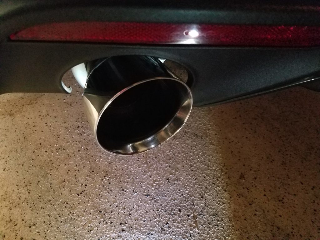 Exhaust Tip After Deep Cleaning