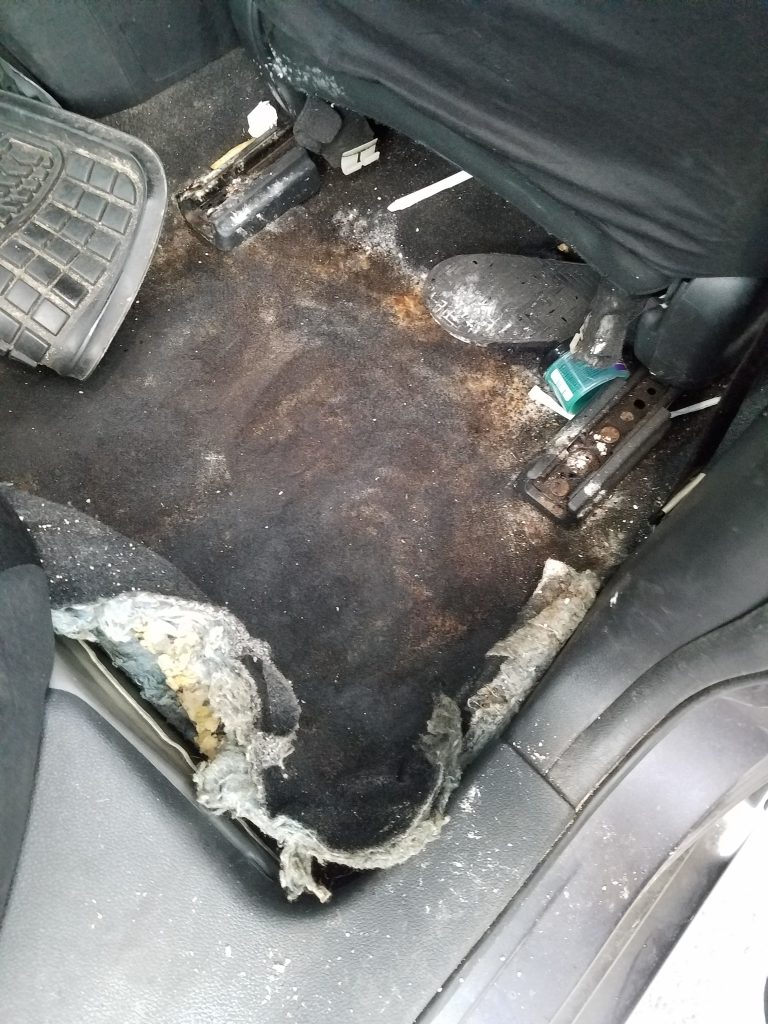 disaster car interior
