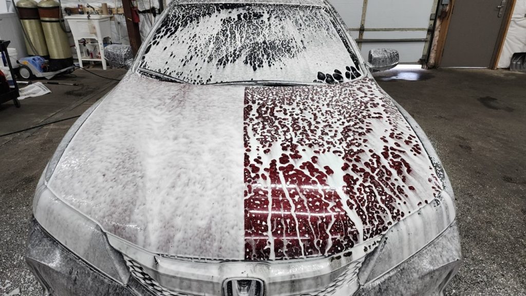 Half Ceramic Coated Car