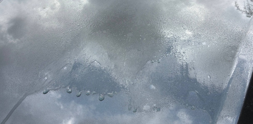 NanoSkin Glide sprayed onto the surface