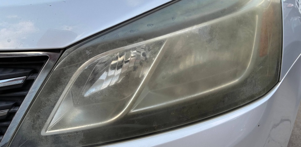Headlights before correction