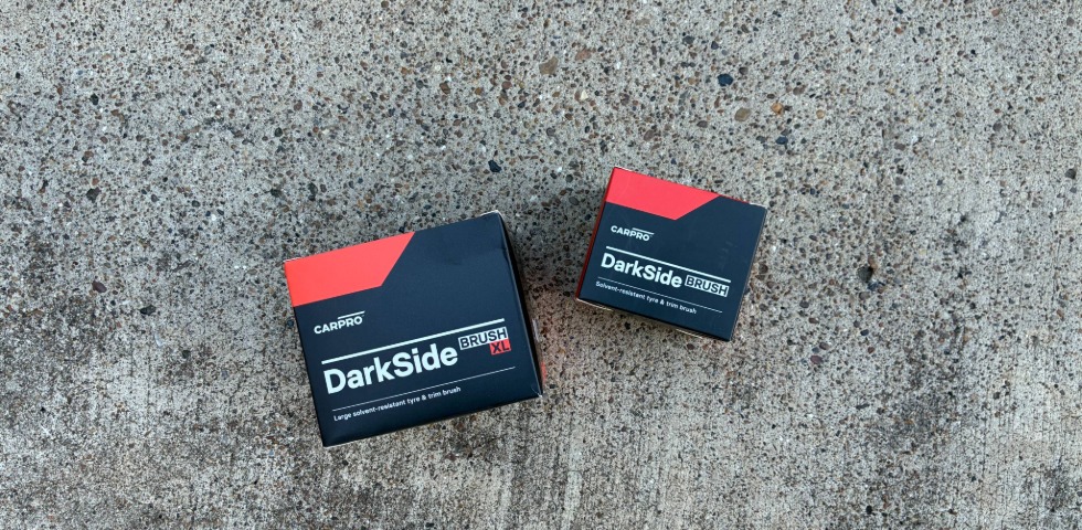 CarPro Darkside Tire Brushes in their boxes