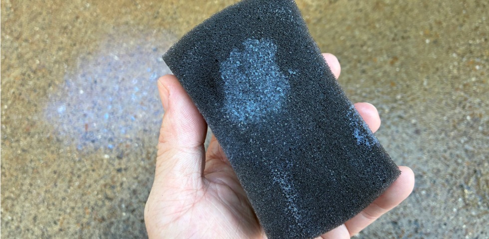 Tuf Shine Tire Clearcoat on Tire Sponge