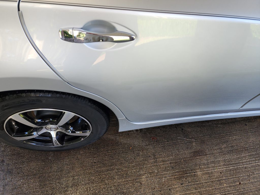car after paint transfer removal