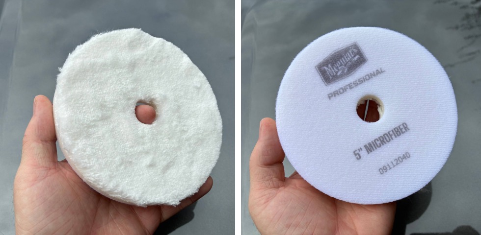 Meguiars Ultra Universal Microfiber Pads Front and Back