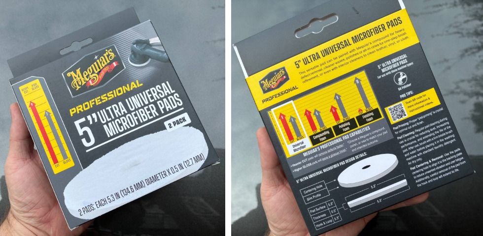 Meguiars Ultra Universal Microfiber Pads in Box