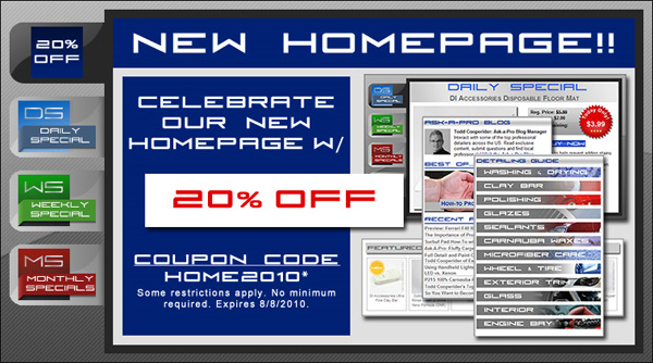 20% Off With Our New Homepage