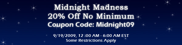 Detailed Images Midnight Madness 20% Off