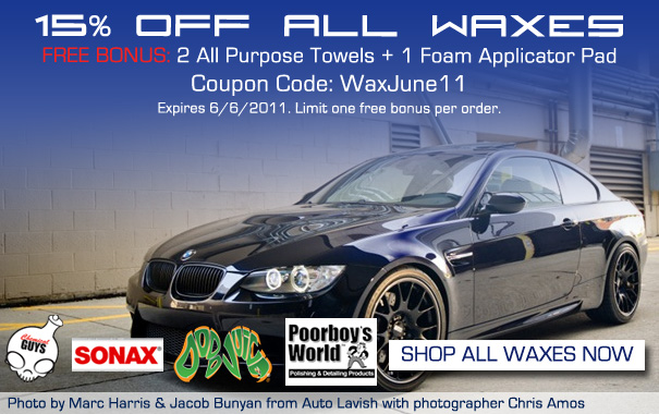 15% Off All Waxes + Free Bonus with coupon code WaxJune11