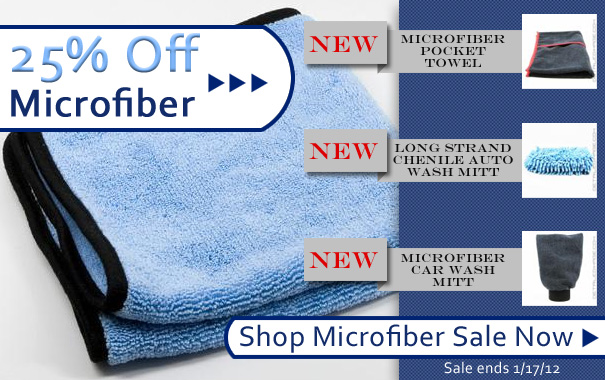 25% Off Microfiber Products and Accessories