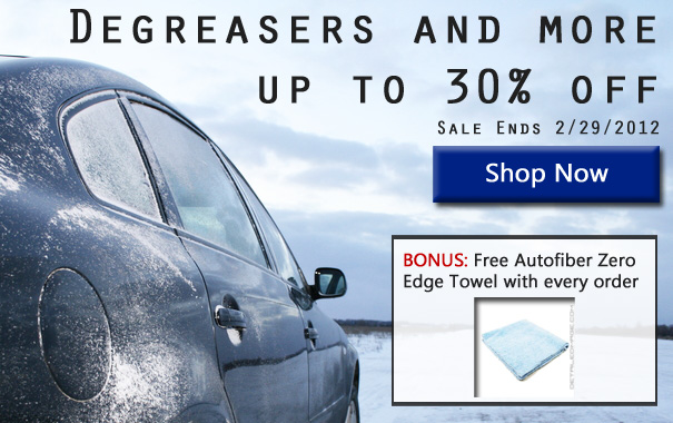 Up to 30% off degreasers and more