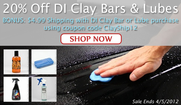 20% Off DI Clay Bars and Lubes