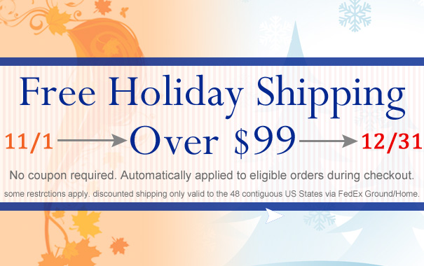 Free Holiday Shipping Over $99