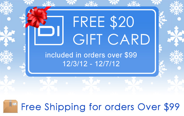 Free $20 Gift Card for orders over $99 Free $20 Gift Card for Orders Over $99