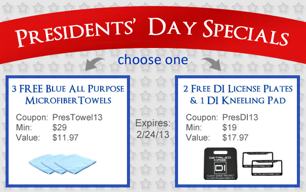 Presidents' Day Specials Presidents' Day Specials