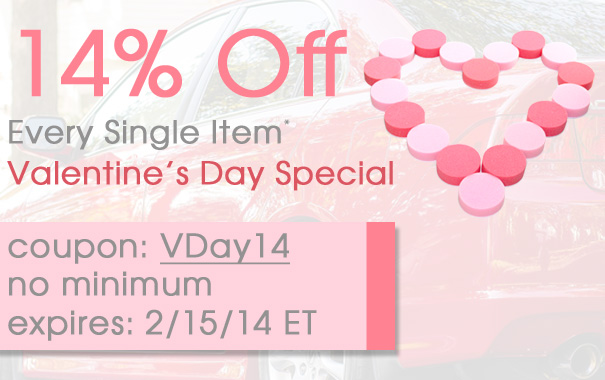14% Off Every Single Item - Valentine's Day Special - Coupon Code VDay14