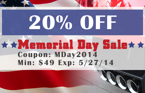 20% Off Memorial Day Sale - Coupon Code: MDay2014