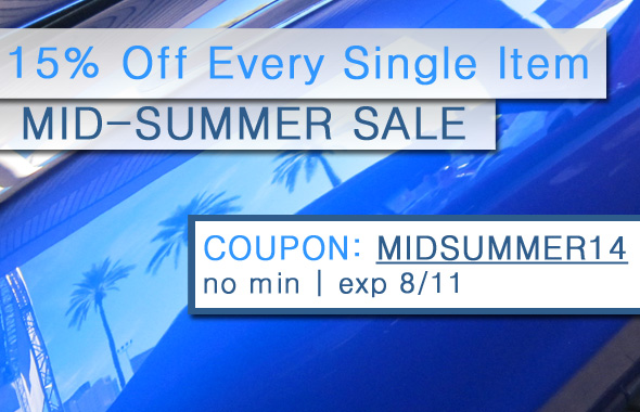 15% Off Every Single Item - Mid-Summer Sale - click for details