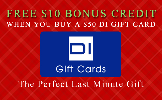 Free $10 Bonus Credit When You Buy A $50 Gift Card