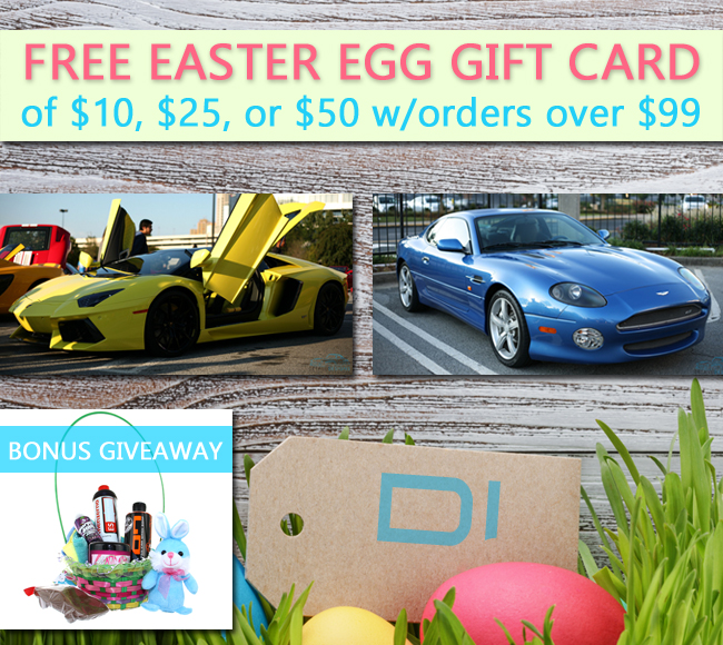 Easter Egg Gift Card of $10, $25, or $50 w/orders over $99 & Bonus Giveaway